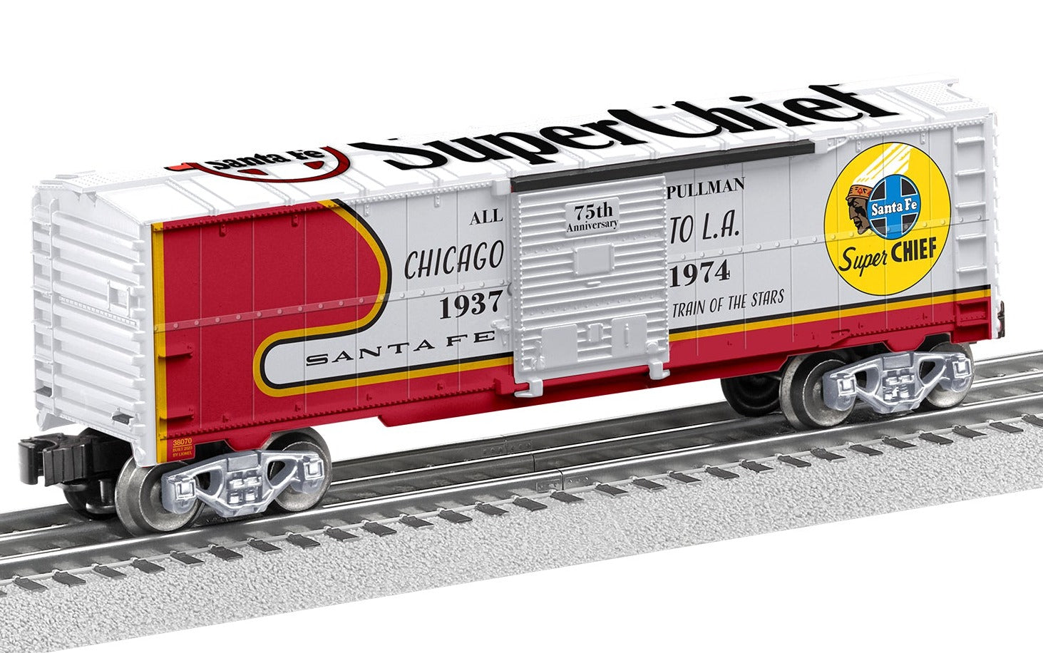 O Santa Fe Super Chief 75th Anniversary Boxcar