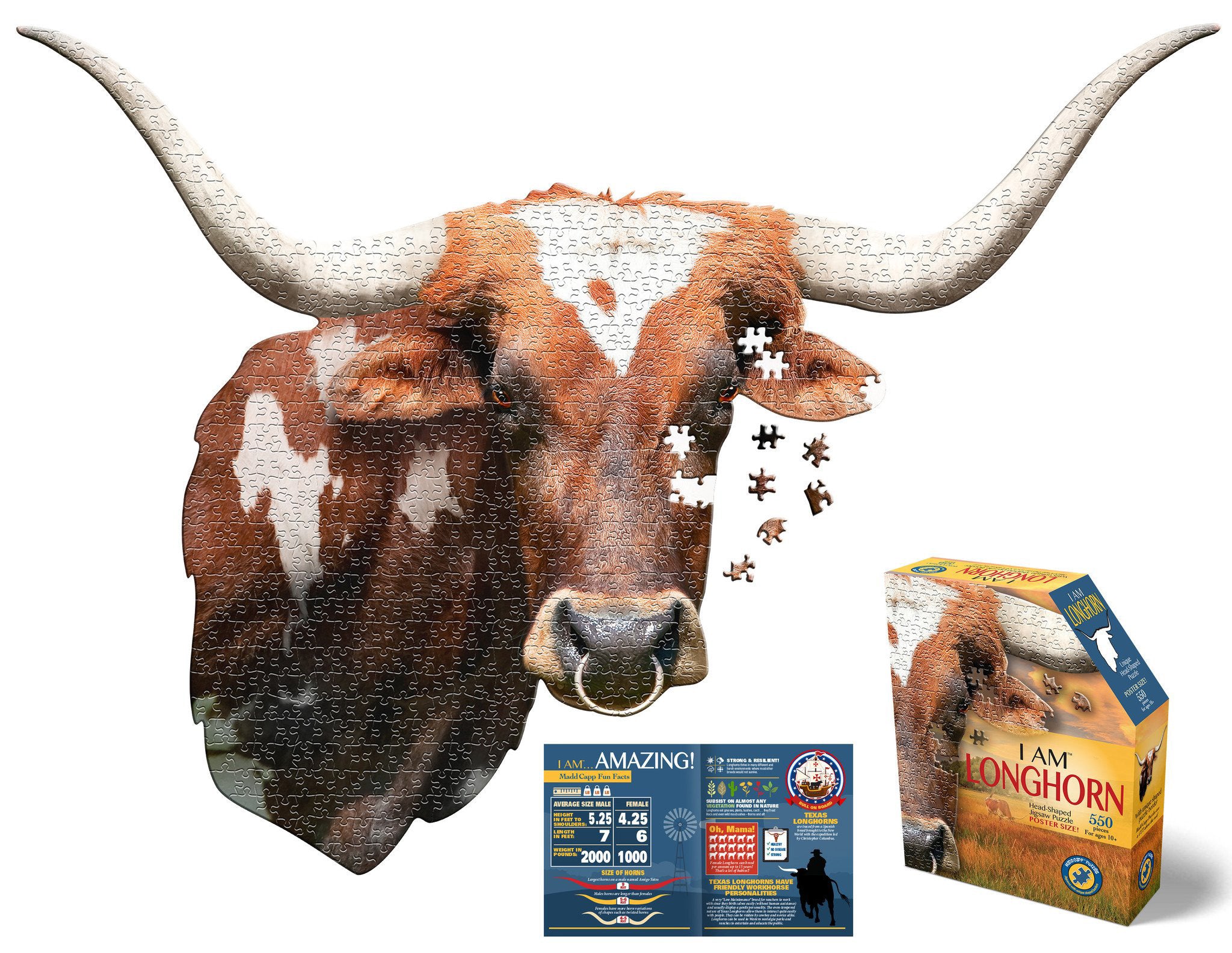 I Am Longhorn 550pc Puzzle