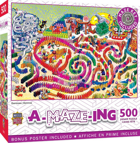 A-Maze-Ing - Dominoes 500pc Puzzle