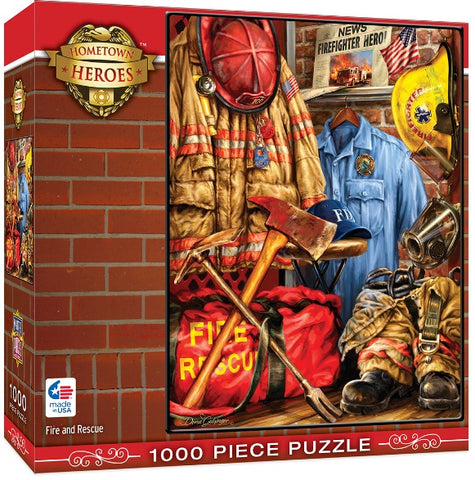 Hometown Heroes Fire and Rescue 1000pc Puzzle