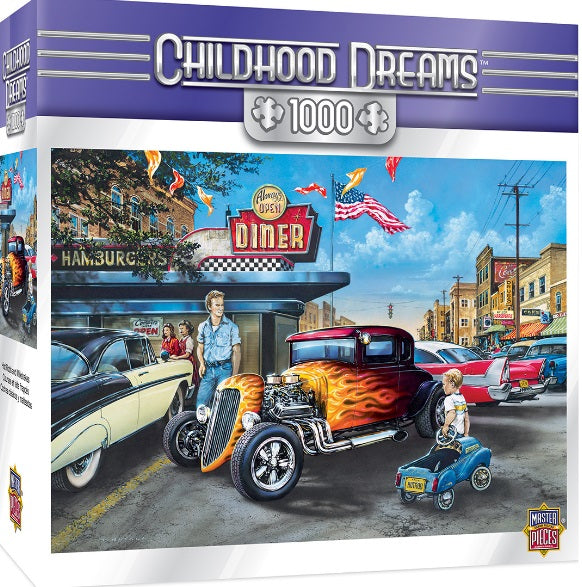 Childhood Dreams Hot Rods and Milkshakes 1000pc Puzzle