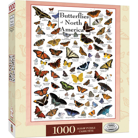 Poster Art - Butterflies of North America 1000pc Puzzle