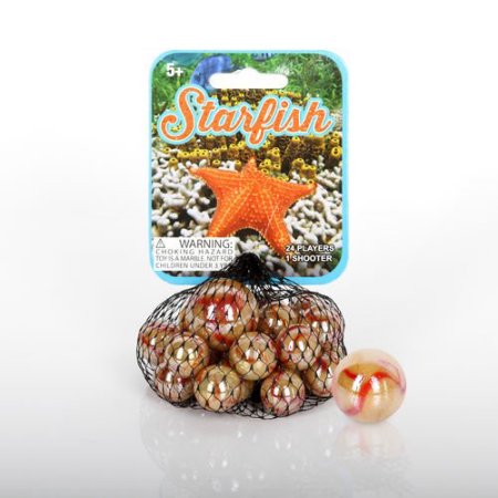 Mega Marbles Starfish Game Set 25 Piece