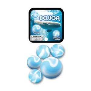 Mega Marbles Beluga Game Set 25 Piece