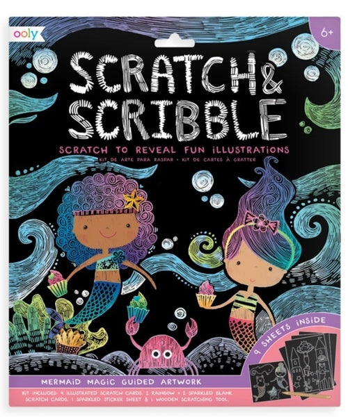 Ooly Scratch & Scribble Art Kit- Princess Garden