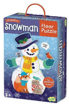 Shimmery Snowman Floor Puzzle