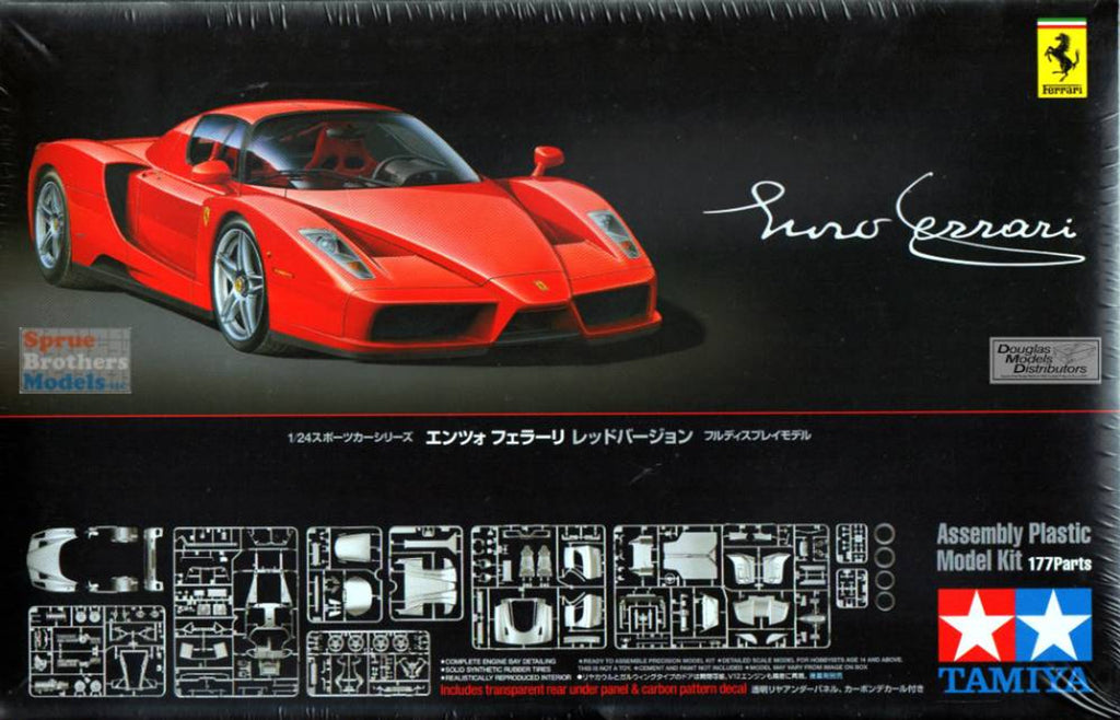 1/24 タミヤ ENZO Ferrari エッチングパーツ カーボンデカール