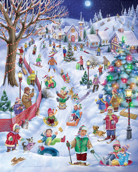 Sledding Hill 1000pc Puzzle