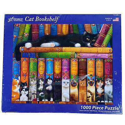 Cat Bookshelf 1000pc Puzzle