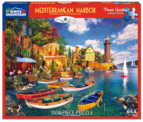 Mediterranean Harbor 1000pc Puzzle