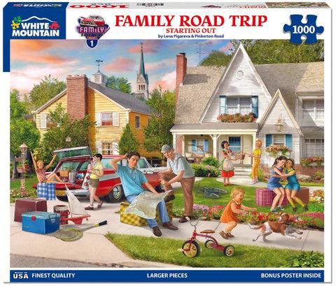 Family Road Trip 1000pc Puzzle